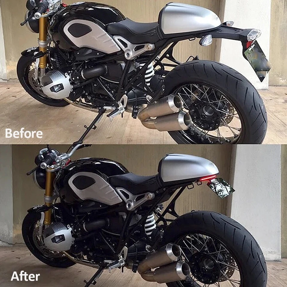 For BMW R Nine T Pure Rear Integrated Tail Light Kit License Plate Holder - Image 2 of 4