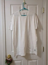 U.S. Polo Assn CREW Neck T-Shirt Tee White 2XLT