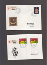 7505 - Liechtenstein -  Mi-Nr.   502 + 507             auf 2 FDC