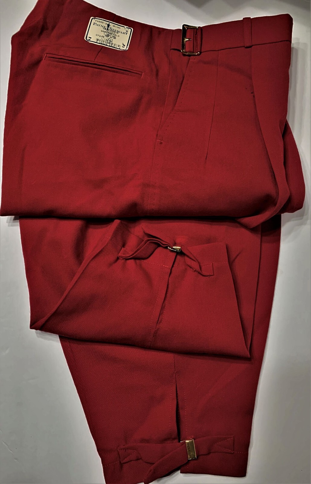 PAYNE STEWART Red Wool GOLF KNICKERS PANTS 32 NEW W/ DEFECTS GOLFING  Springfield 709040258074 | eBay