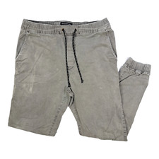 American Eagle Extreme Flex Jogger Pants Mens Size S Gray Chino Pull On Elastic
