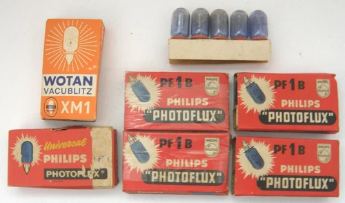 Philips Photoflux PF1B Flashbulbs x 23  Wotan Vacublitz XM1 Flashbulbs x 3  - Picture 8 of 8