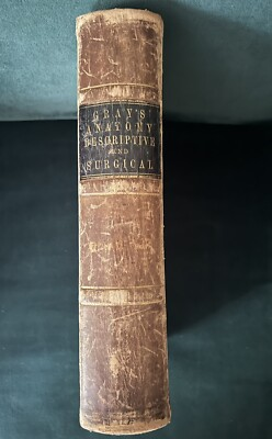 #ad #ad 1870 Gray#x27;s Anatomy by Henry Gray F.R.S. Illustrated 5th Edition Antique Book $600.00