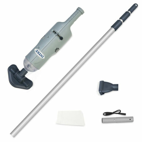 Intex 28620 Rechargeable Handhelder Vacuum Spa Cleaner Grey for sale