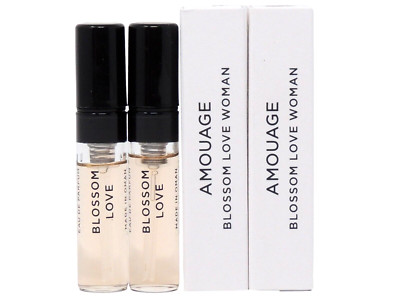 AMOUAGE BLOSSOM LOVE WOMAN EDP 2.0ml .06fl oz x 2 PERFUME SPRAY SAMPLE VIALS