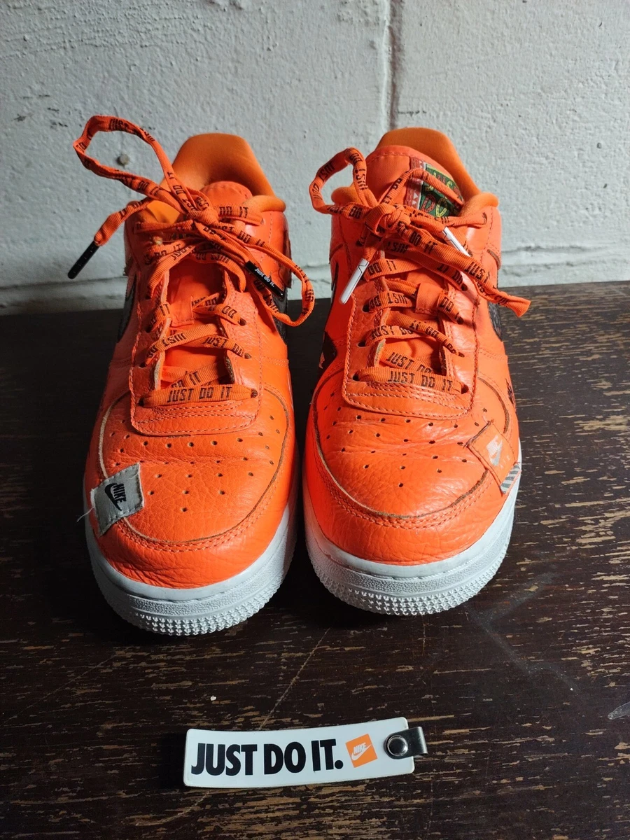 NIKE FORCE 1 Low Shoes &#034;JUST DO IT &#034; Orange Sz 6Y A03977-800 | eBay