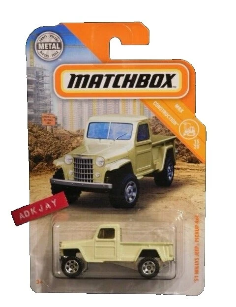 Matchbox jeep camionetas Diecast contemporáneos de fabricación