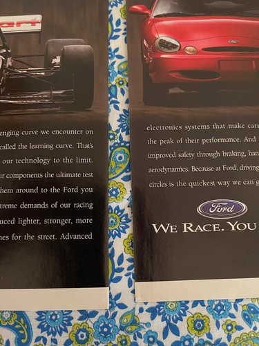 Vintage 1996 Ford Racing Print Ad KMart - Picture 5 of 9