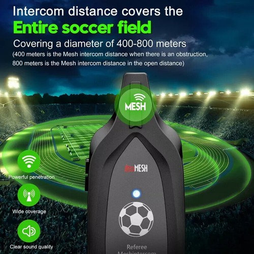Pro Football Headset Soccer Bluetooth Referee Intercom Earpiece Communication - Picture 6 of 10