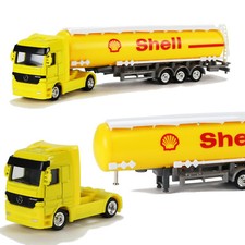 Shell Tanklastzug Modell MB Actros Welly 2133 1:87 H0 Tanklastwagen LKW Shell