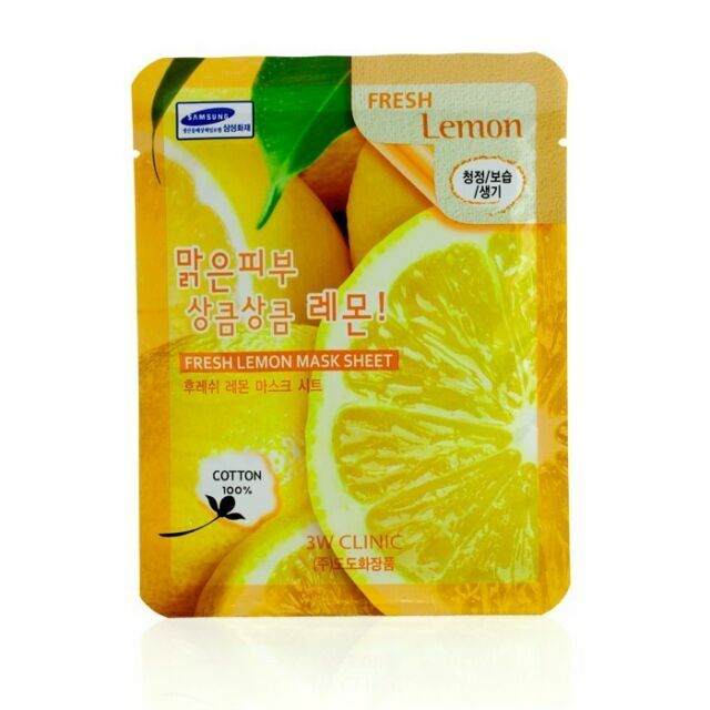 3W Clinic Fresh Lemon Mask Sheet - 10 Count (8809317282091)