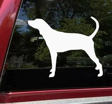 Walker Hound Vinyl Decal | Coonhound Dog Puppy Plott | Die Cut Sticker