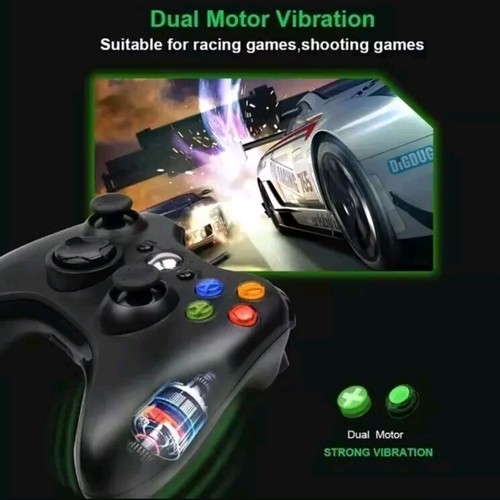 Black USB Wired Gamepad Controller Joypad Joystick For Xbox 360 PC Windows USA - Picture 13 of 13