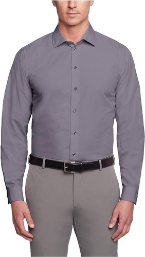 Magic Stick L Gray Cotton Long Sleeve Dress Shirt Unused 25FW-MS8