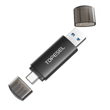 64GB Dual 2 In 1 Type-C/ A USB 3.0 High Speed USB Stick For Samsung Android