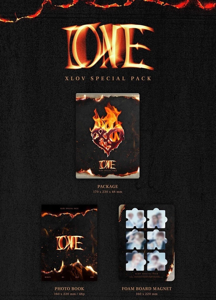 XLOV [I ONE] 2nd Single Album SPECIAL PACK Ver/Foto Buch+7 Karte+