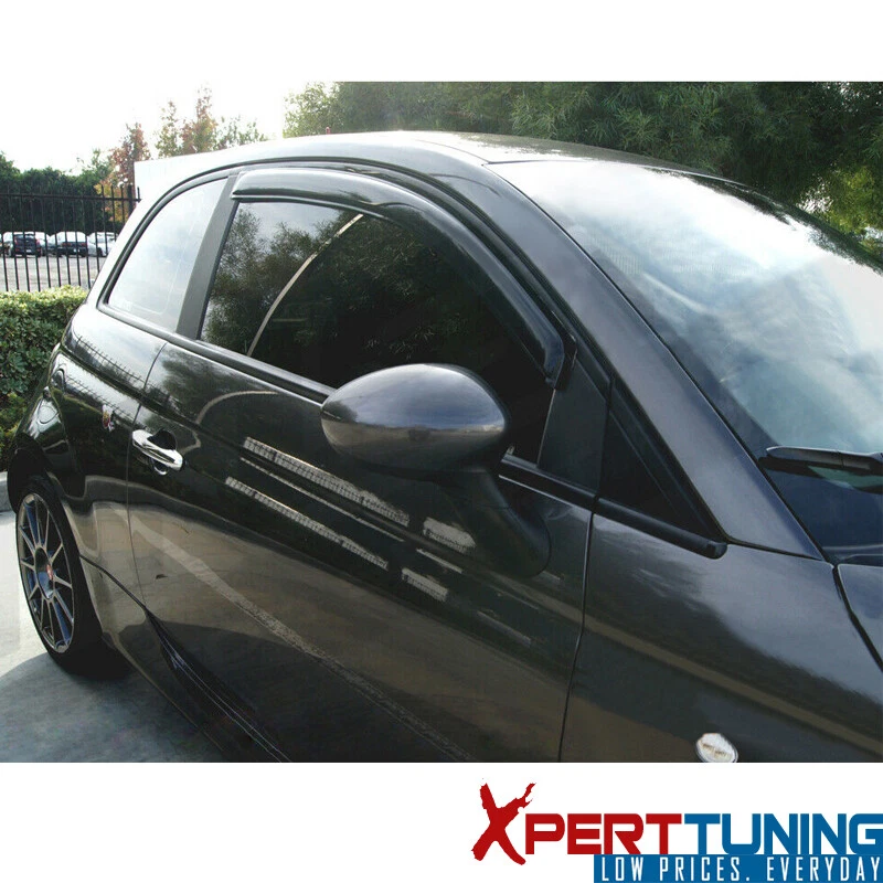 Se adapta a 07-11 Toyota Yaris XP90 hatchback viseras ventana ventilación protector de lluvia 2 piezas acrílico Foto 2 de 3