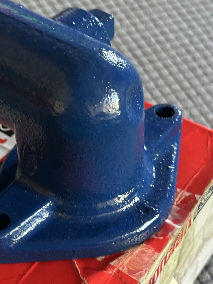 Nuevo de Lote Antiguo 1965 1972 Ford Metal Block Termostato Carcasa 390 427 428 Camión Mustang Foto 4 de 4