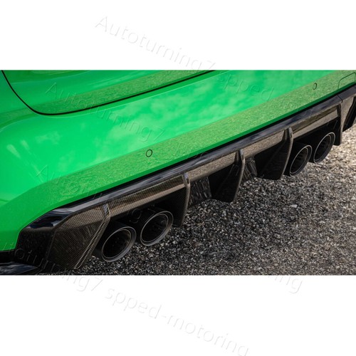 Fit For 2021-2023 BMW G80 M3 REAL CARBON Fiber Rear Bumper Diffuser Spoiler Lip - Picture 7 of 13