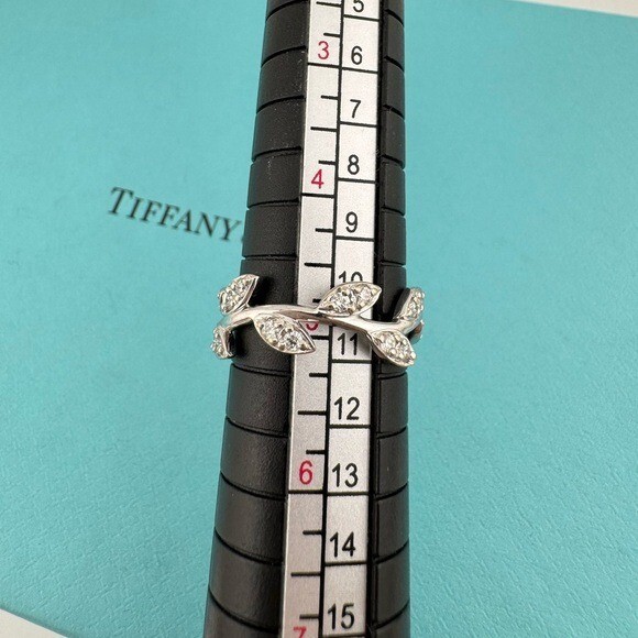 Tiffany Paloma Picasso オリーブ リング 10 Paloma Picasso®:Olive Leaf Band Ring in Silver, Narrow
