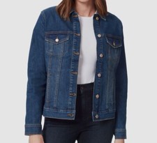 Gloria Vanderbilt Womens Blue Amanda Classic Denim Jean Coat Jacket Size XS