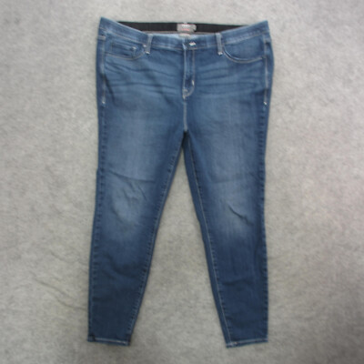 Torrid Jeans Women's Plus 20 Blue Medium Wash Sky High Rise Skinny Jeans