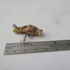 FISHING LURE EDDIE POPE & CO ½" VINTAGE  SERIES 700 HOT SHOT WHITE MET.