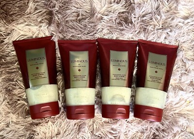 Bath & Body Works LOT 2 Luminous Exfoliating Glow Body Scrub 8 oz Shea Butter