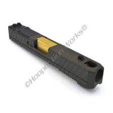 Hgw Complete Upper For Glock 43 Pro Comp Odg Rmsc Slide Tin Flush Barrel Sight
