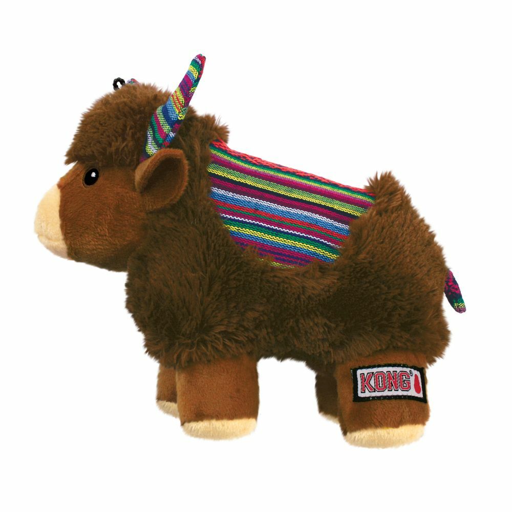 KONG Sherps Medium SQUEAKY & CRINKLE Ultra Soft Cuddle & Fetch Dog Squeaker Toy 