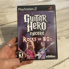Guitar Hero Encore, Rocks The 80's Sony Playstation 2 PS2 Game COMPLETE CIB