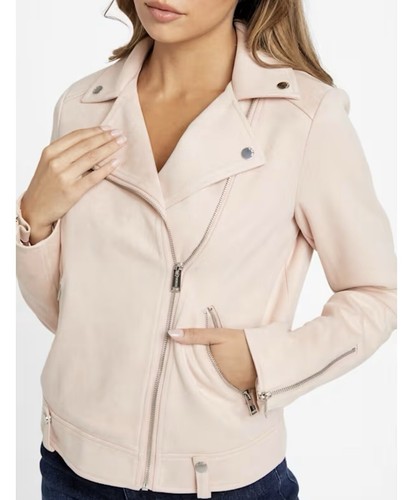 Guess Faux Leather Moto Jacket. Size XL - Picture 2 of 6