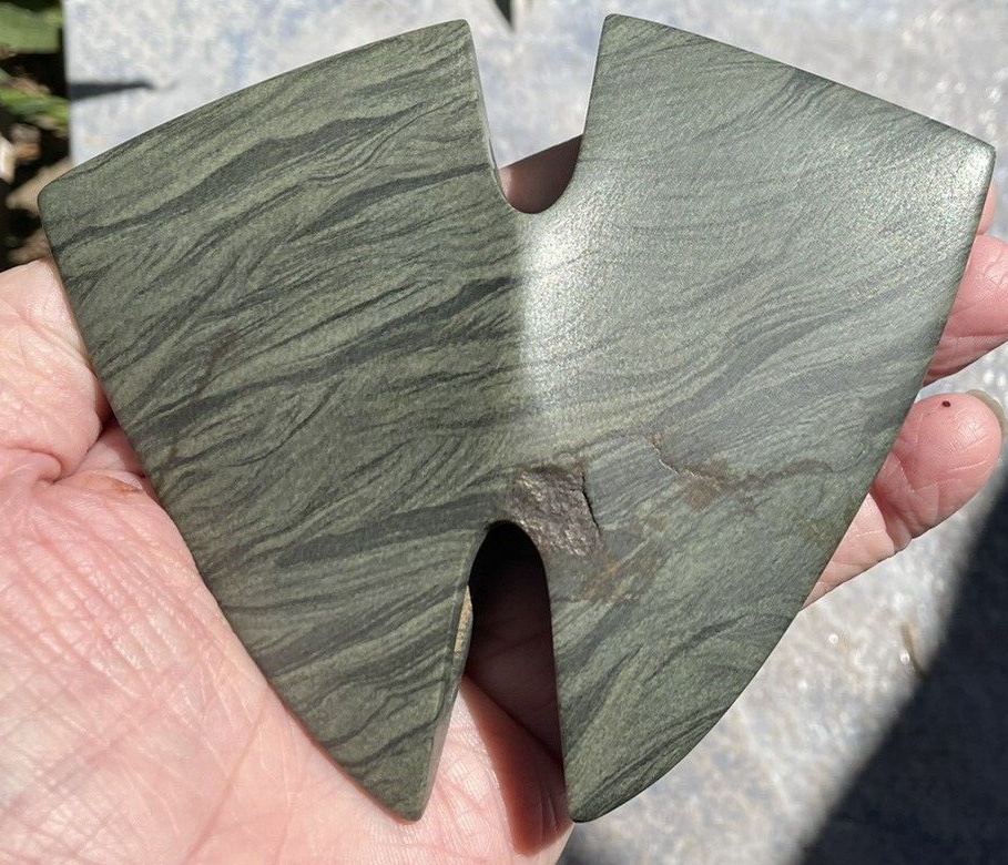 Banded Slate Butterfly Bannerstone Artifact eBay