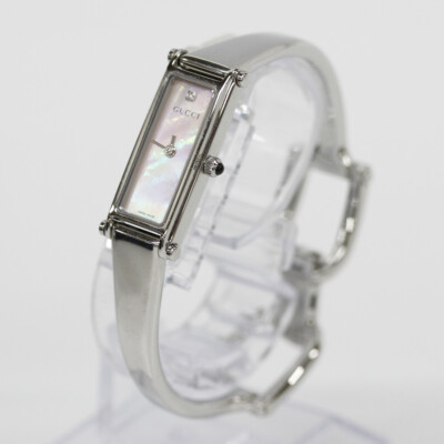 GUCCI 1500 YA015554 Analog Quartz Sapphire Crystal Pink Shell