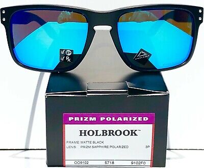 NEW* Oakley HOLBROOK Matte BLACK POLARIZED PRIZM Sapphire NEW* Oakley HOLBROOK Matte BLACK POLARIZED PRIZM Sapphire
