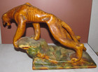 Vintage Royal Haeger Pottery 13" Long Ceramic Panther Couger Figurine Sculpture — photo 6