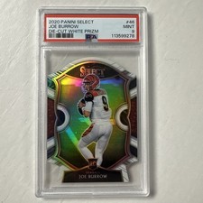 JOE BURROW 2020 Select Concourse White Die-Cut Prizm Rookie PSA 9 MINT Bengals