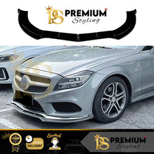 Mercedes CLS W218 FACELIFT AMG Line Glanz Schwarz Front Splitter Spoiler Lippe 14-17