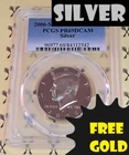 2006-S Kennedy Silver Half Dollar PCGS PR 69 Deep Cameo with FREE 1/2 GOLDBACK*