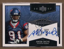 2007 Upper Deck Inkredible #INKAO Amobi Okoye AUTO FB