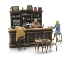 Artitec 387.692 Painted Bar Interior With 3 Figures HO 1:87