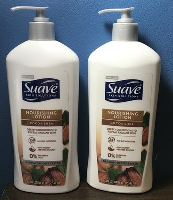 Suave Skin Solutions Nourishing Lotion Cocoa Shea 18fl Oz Lot Of 2