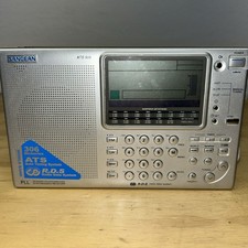 Sangean ATS-909 Shortwave Radio Silver   Tested Working   AM/FM/SW/SSB PLL