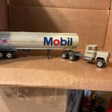 ERTL Die Cast Mack Truck With A Mobil Tanker Trailor. - Early 1980  s