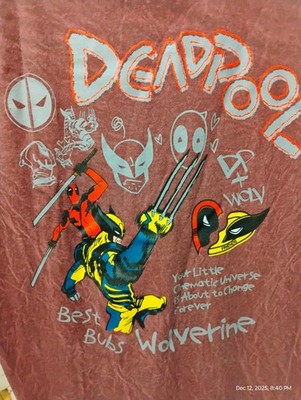 Deadpool Wolverine Best Buds Tye Dye Unique T-Shirt XL NEW