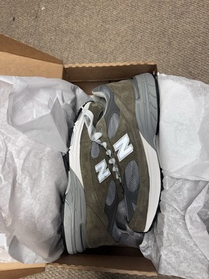  New Balance 993 Covert Green with Medium Gray and White Size 9