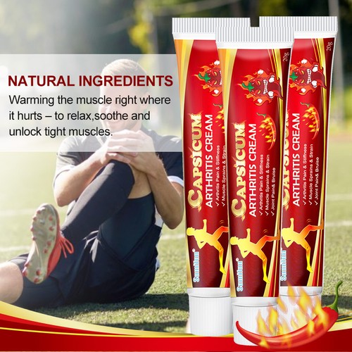 1~3PCS Capsicum Arthritis Cream Hot Rheumatoid Arthritis Joint Knee Pain Relief - Picture 7 of 18