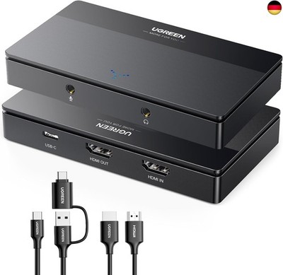 4K Video Capture Card, HDMI auf USB 3.0 Type C Video Grabber 1080P 60fps für Gam
