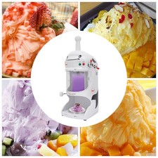 Commercial Ice Shaver Shaved Ice Block Machine Electric Snow Cone Maker 110V New