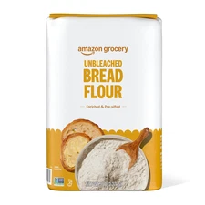 , Enriched Bread Flour, Unbleached, 5 Lb (Previously Amazon Fresh, Packaging May